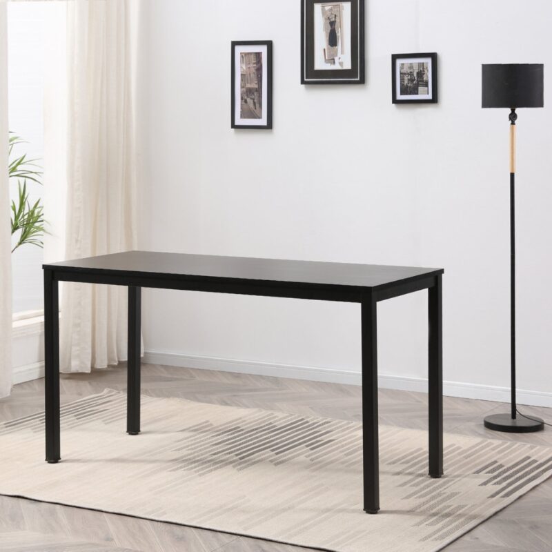 10(1) Modern Minimalist Writing Desk with Reinforced Metal Frame