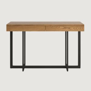 1(14) Modern Minimalist Console Table with Seamless Hidden Drawers