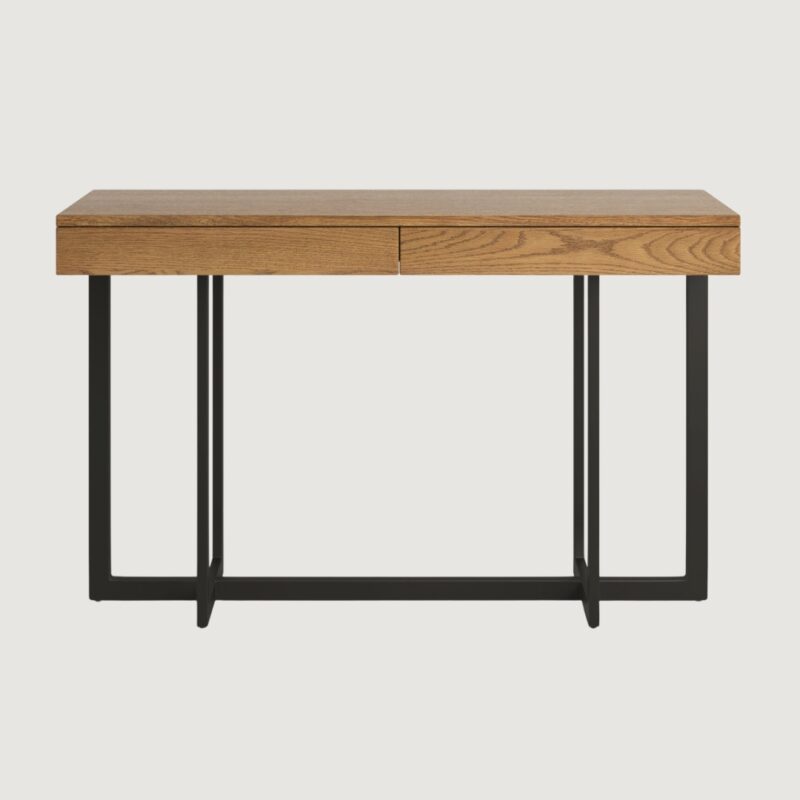1(14) Modern Minimalist Console Table with Seamless Hidden Drawers