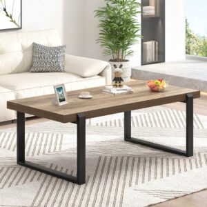 Modern Minimalist Rustic Oak Coffee Table