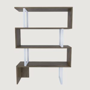 1(26) Modern Geometric Zig-Zag 4-Tier Bookcase