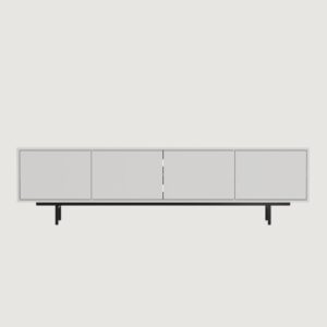 2(15) Modern Minimalist 4-Door TV Console (For TVs up to 85")