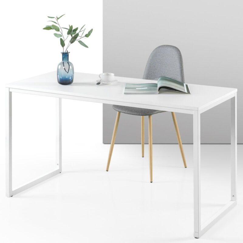 2(33) Compact Modern Minimalist Writing Desk with Sled Base