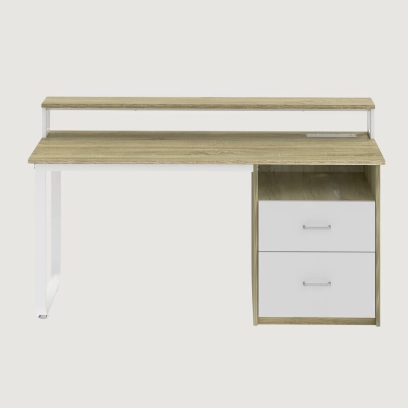 2(4) Modern Gaming & Writing Desk with LED & Charging Station