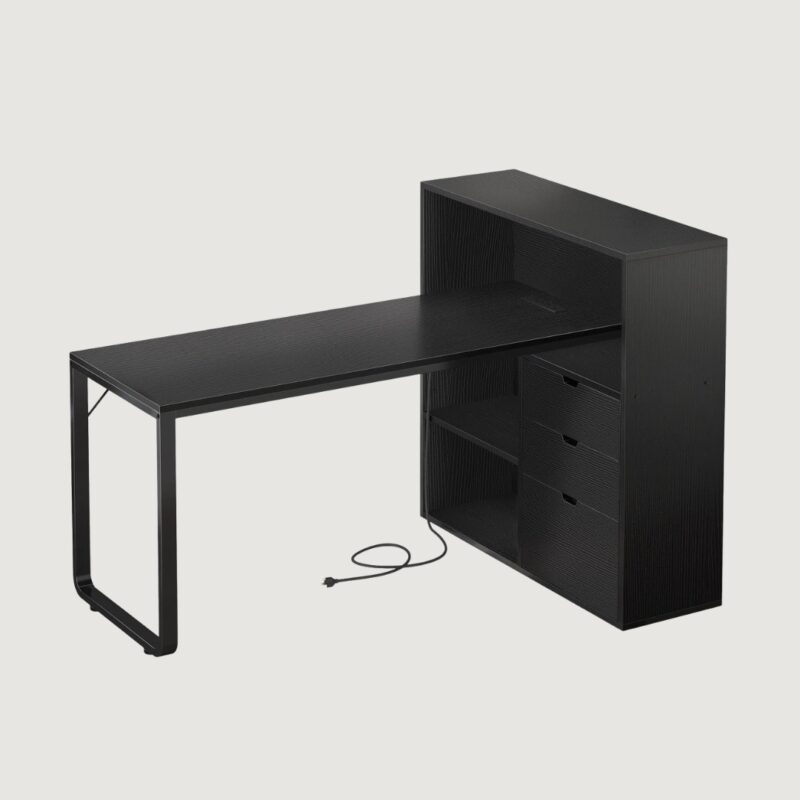 Ultimate L-Shaped Desk with Storage, LED & Power Station