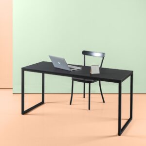 3(18) Modern Minimalist Writing Desk with Continuous Metal Frame