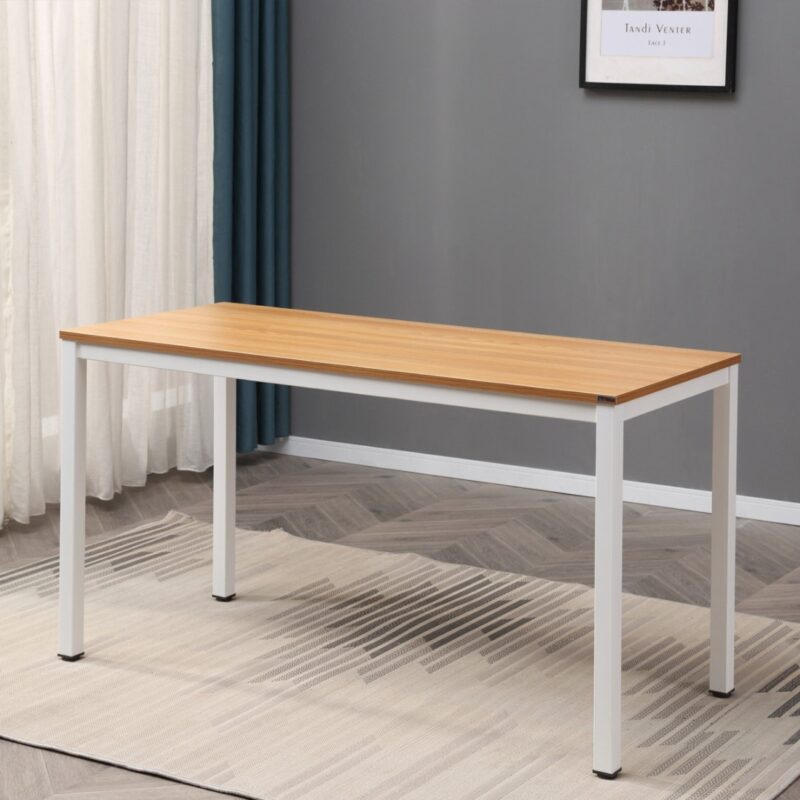 3(31) Modern Minimalist Writing Desk with Reinforced Metal Frame