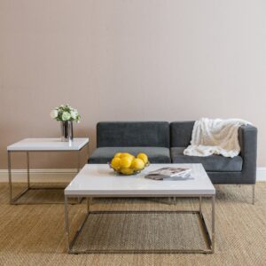 3(7) Modern Minimalist Square Coffee Table