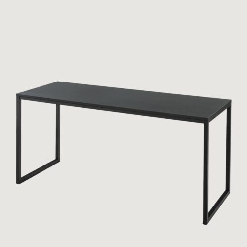 Modern Minimalist Writing Desk with Continuous Metal Frame
