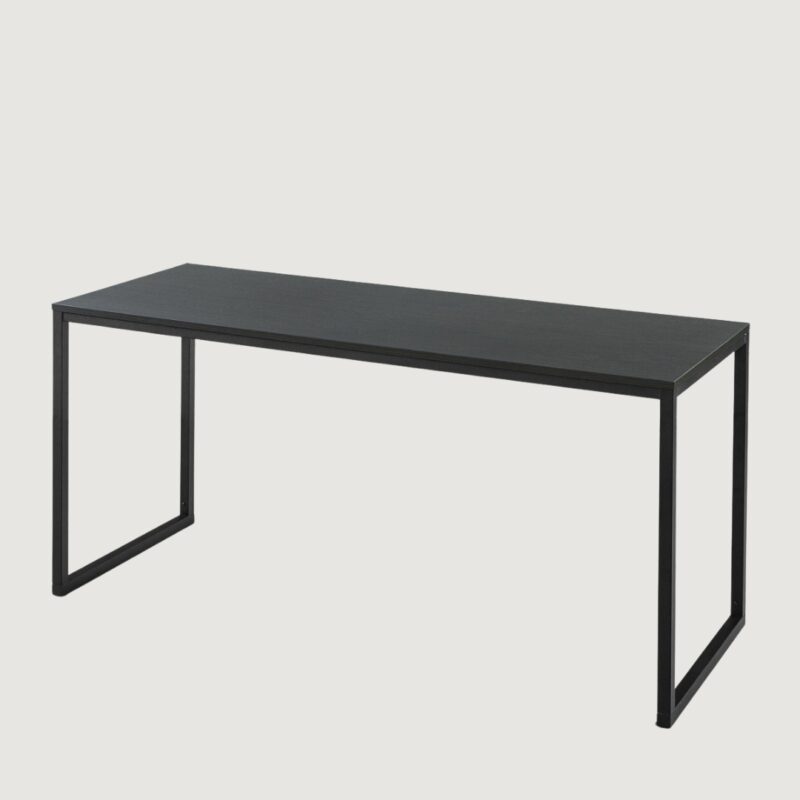 5(11) Modern Minimalist Writing Desk with Continuous Metal Frame