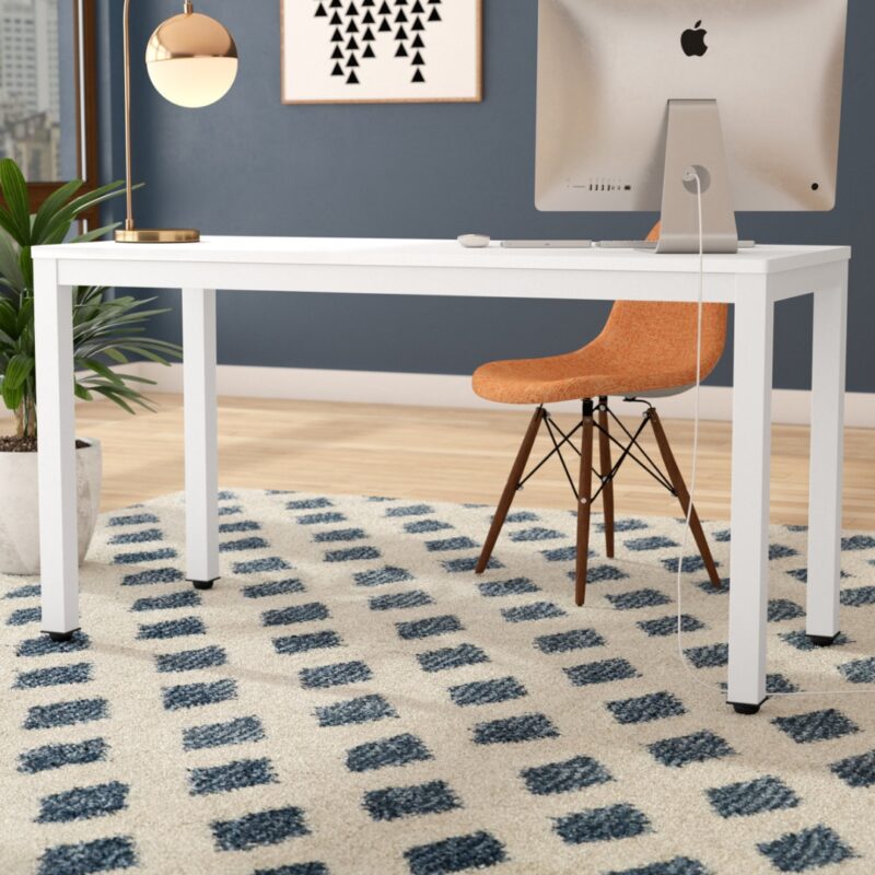 5(24) Modern Minimalist Writing Desk with Reinforced Metal Frame