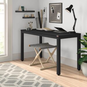 6(19) Modern Minimalist Writing Desk with Reinforced Metal Frame