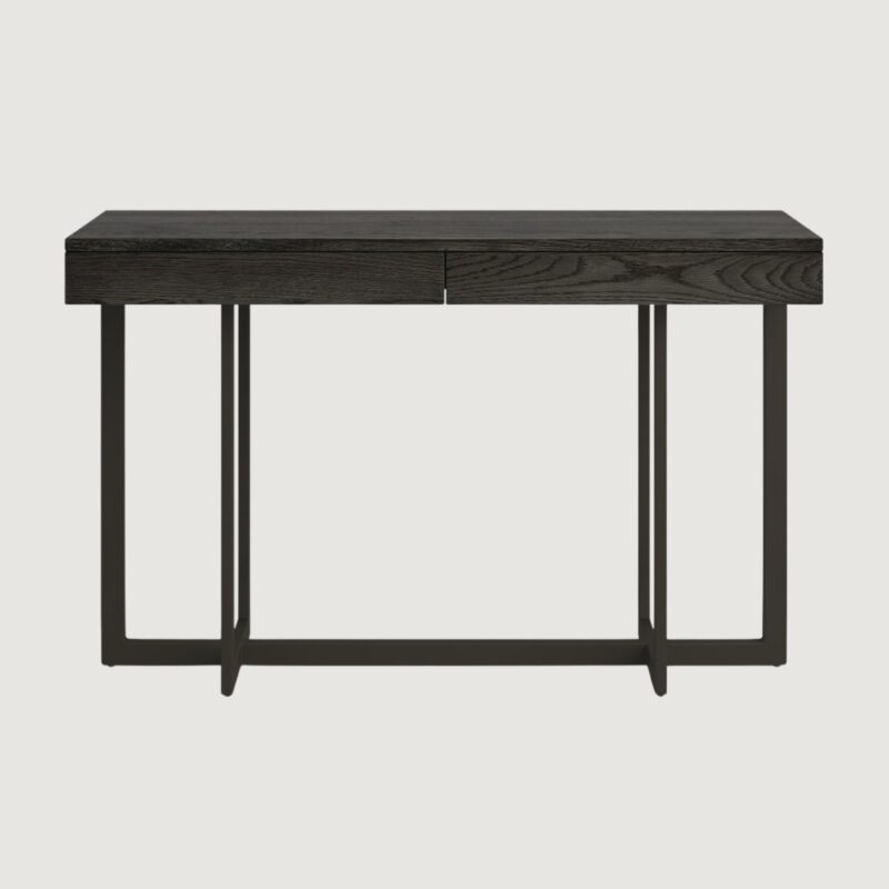 6(5) Modern Minimalist Console Table with Seamless Hidden Drawers