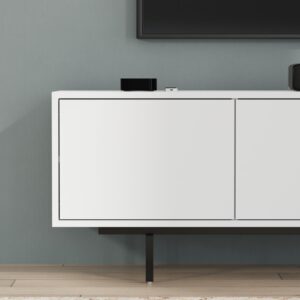 7(1) Modern Minimalist 4-Door TV Console (For TVs up to 85")