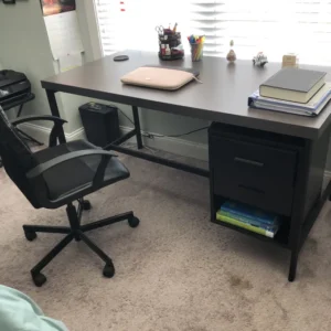 Modern Computer Desk with 3-Drawer Storage