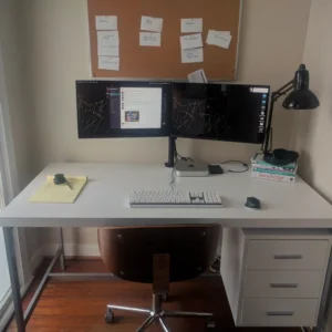 Modern Computer Desk with 3-Drawer Storage